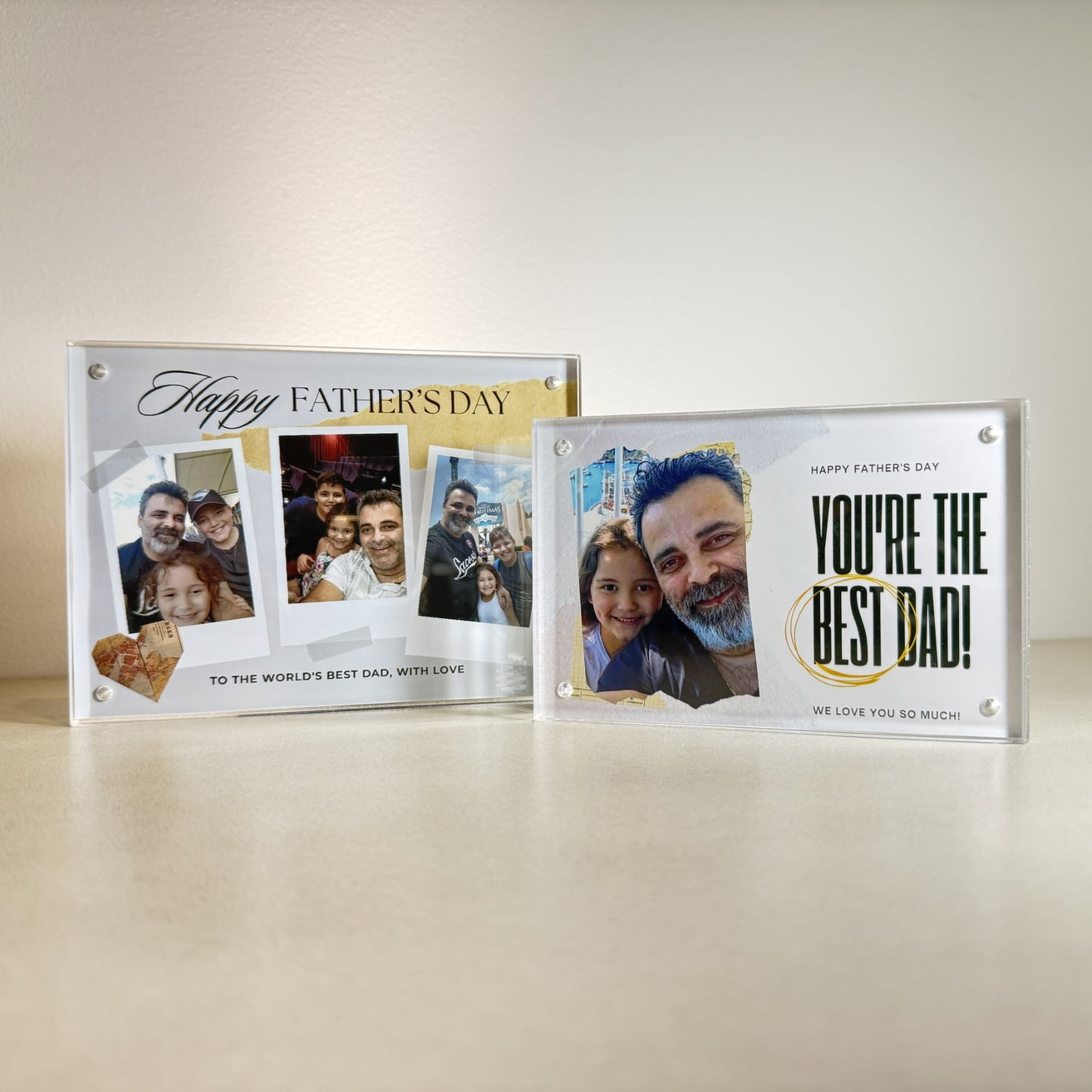 Father's Day Clear Block Frame